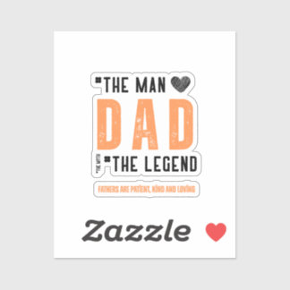 Pegatina "Papá: El hombre, la leyenda - el día del Padre
