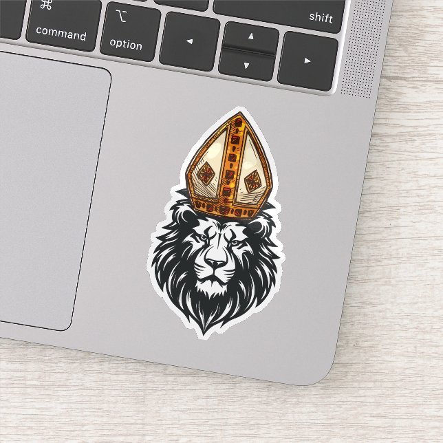 Pegatina Papa León XIV, Histórico Primer Papa Norteamerican (Detalle)