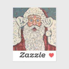 Pegatina Papá Noel Sorprendido