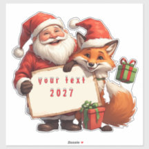 Papá Noel y Zorro Feliz