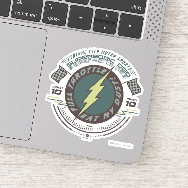 Pegatina Papá Supersónico - Deportes motorizados en la ciud (Detalle)
