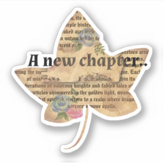 Pegatina Papel de cuadernillo vintage de color de agua