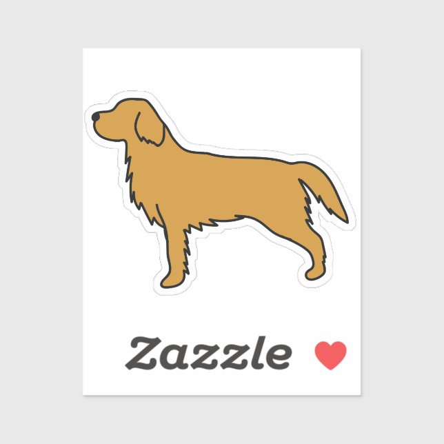 Pegatina Papel de seda de Golden Retriever  (Hoja)