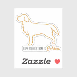 Pegatina Papel de seda de Golden Retriever 