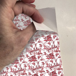 Pegatina Papel tapiz de Dollhouse mini toile rojo de pequeñ