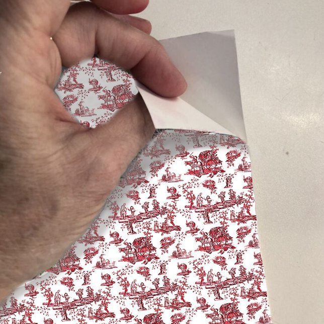 Pegatina Papel tapiz de Dollhouse mini toile rojo de pequeñ (Subido por el creador)