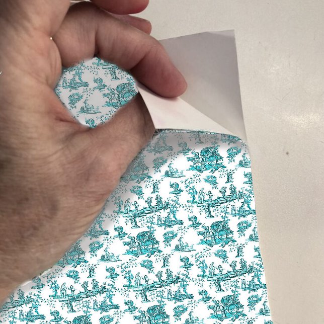 Pegatina Papel tapiz de Dollhouse mini toile verde azulado  (Subido por el creador)