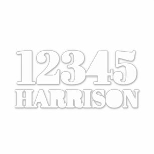 Pegatina Papelera de reciclaje de basura personalizado Núm