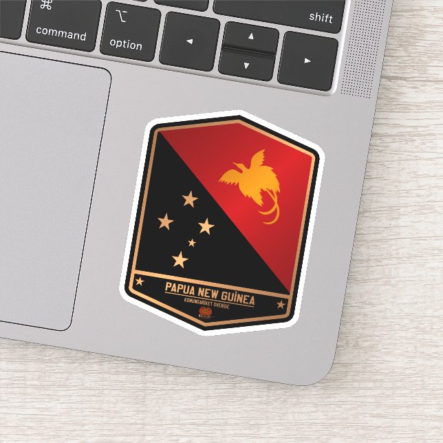 Pegatina Papúa Nueva Guinea (Detalle)