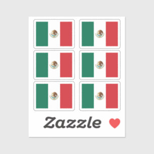 Pegatina Paquete de colección Bandera de México de 6