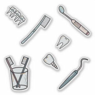 Pegatina Paquete de dentista