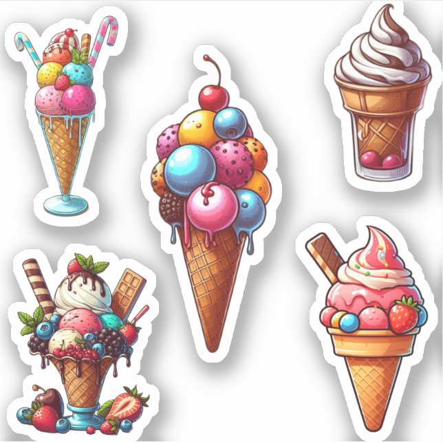 Pegatina paquete de helados (Anverso)