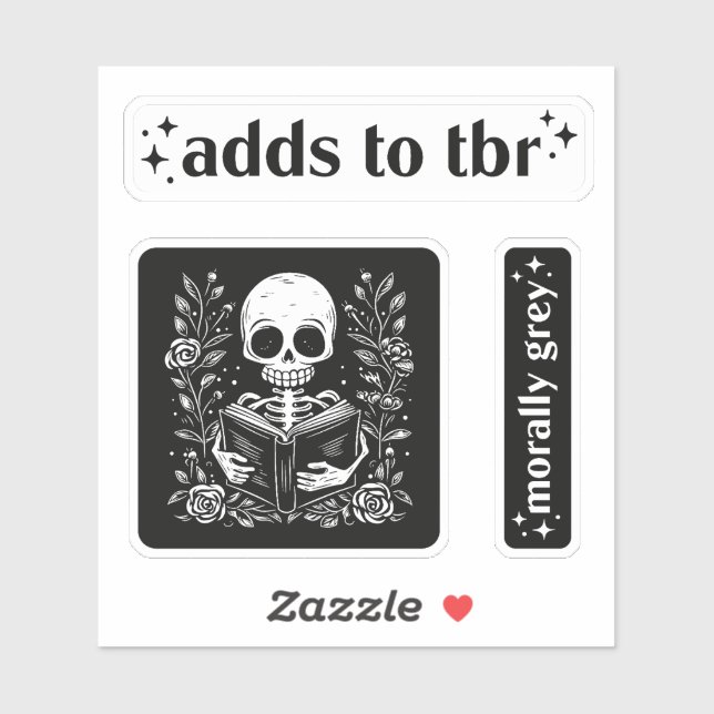 Pegatina Paquete de libros de romance de Booktok (Hoja)