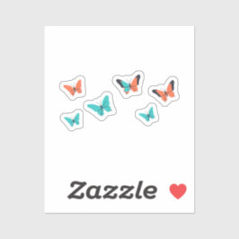 Pegatina Paquete de mariposas