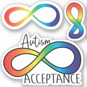 Pegatina Paquete de pegatinas: Aceptación del autismo de la