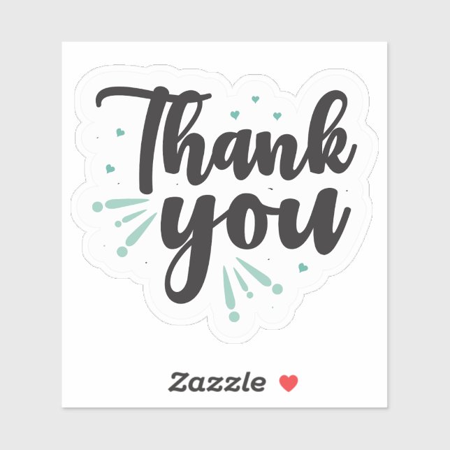 Pegatina Paquete de pequeñas empresas de agradecimiento (Hoja)