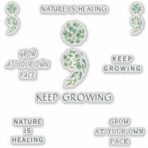 Pegatina Paquete de Planificador Positivo con Punto y Coma 