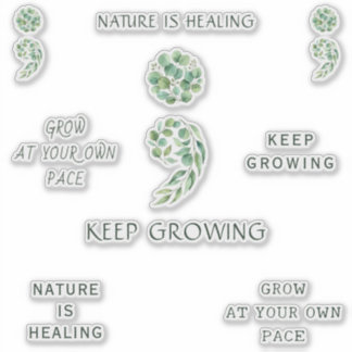 Pegatina Paquete de Planificador Positivo Punto y Coma de M