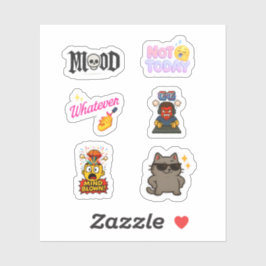 Pegatina Paquete de stickers - 5 stickers de emoji de texto