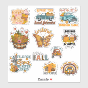 Pegatina Paquete de Stickers Amante del Otoño