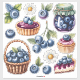 Pegatina Paquete de Stickers de Golosinas de Arándano en Ac