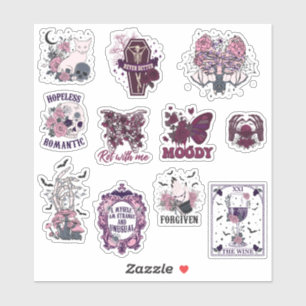 Pegatina Paquete de Stickers de Goth & Halloween