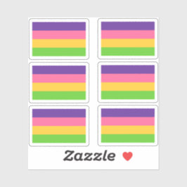 Pegatina Paquete de Stickers de la Bandera Lesbiana Sápfica