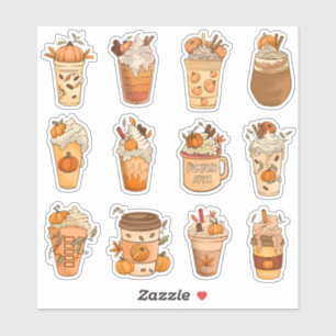 Pegatina Paquete de Stickers de Pumpkin Spice Latte