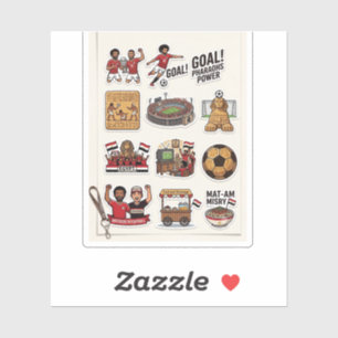 Pegatina Paquete de Stickers del Día del Partido de Fútbol 