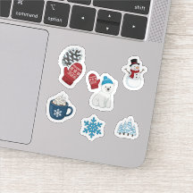 Paquete de Stickers del Encantador Invierno 