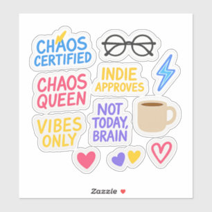 Pegatina Paquete de Stickers Indie Chaos - 10 Stickers Die-