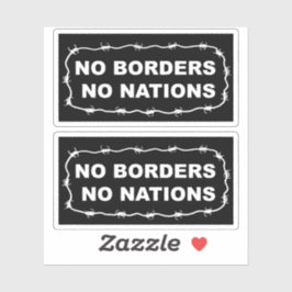 Pegatina Paquete de Stickers Sin Fronteras Sin Naciones