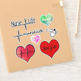 Pegatina Paquete de Stickers - Vida de Enfermera