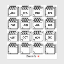 Paquete múltiple de meses del año