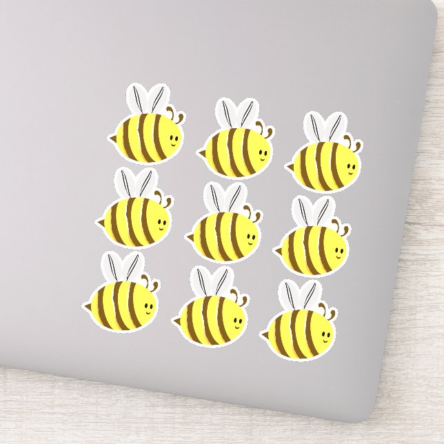 Pegatina Paquete múltiple estilo personalizado de abejas ma (Detalle)
