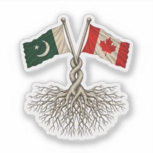 Pegatina Paquistaní-canadiense