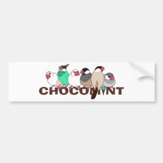 PEGATINA PARA COCHE チョコミント　文鳥