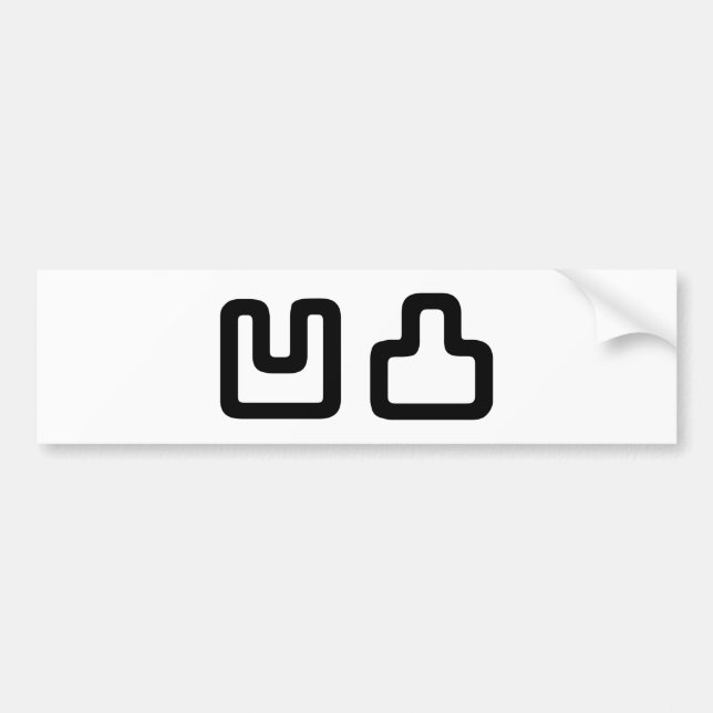 Pegatina Para Coche 凹 凸 Outotsu お う と つ (Frente)