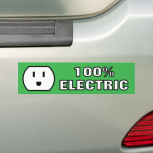 Pegatina Para Coche 100% de enchufe eléctrico de enchufe de alimentaci