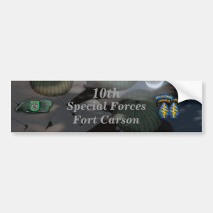 Pegatina Para Coche 10.ª fuerza especial fuerte carson Bumper Sticker