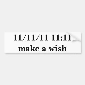 PEGATINA PARA COCHE 11/11/11 11:11