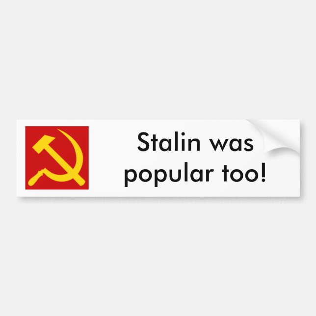 Pegatina Para Coche 150px-Hammer_and_sickle.svg, Stalin era popular… (Frente)