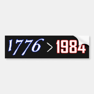 Pegatina Para Coche 1776 es mayor de 1984