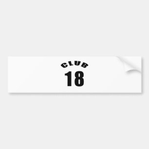 Pegatina Para Coche 18 diseños del cumpleaños del club