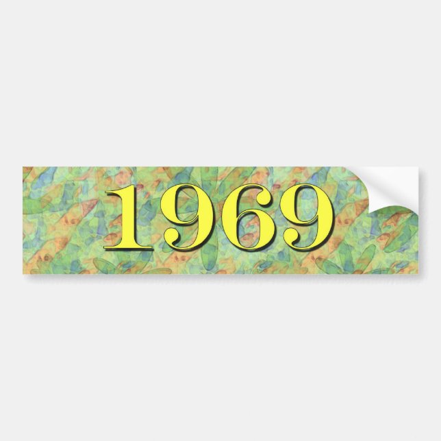 PEGATINA PARA COCHE 1969 (Frente)