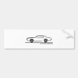 Pegatina Para Coche 1969 Pontiac GTO Coupe