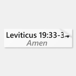 Pegatina Para Coche 19:33 de Leviticus - 35