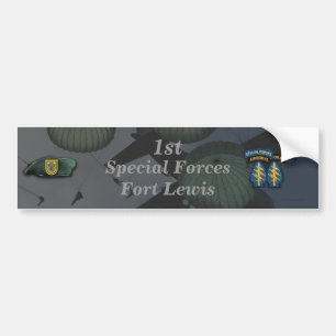 Pegatina Para Coche 1.ª fuerza especial Fort Lewis Bumper Sticker