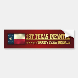 Pegatina Para Coche 1.ª Infantería de Texas (BA2)