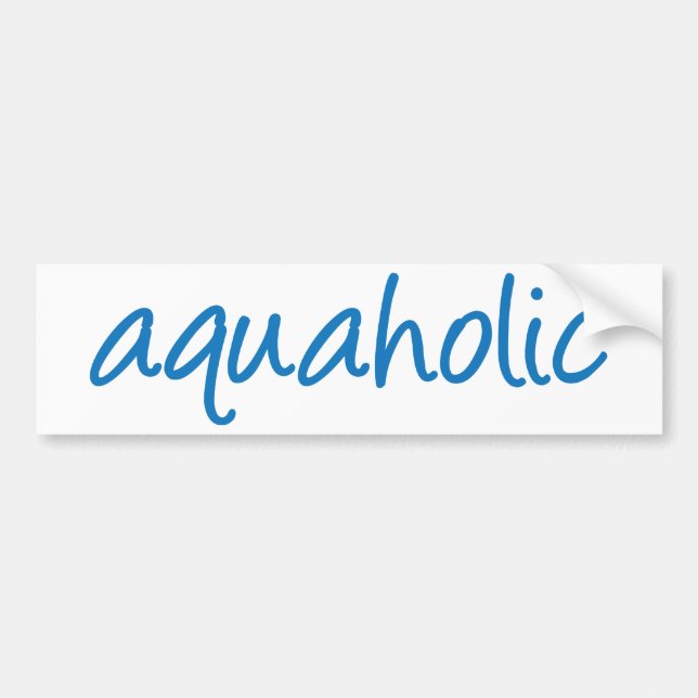 Pegatina Para Coche 1 aquaholic (Frente)